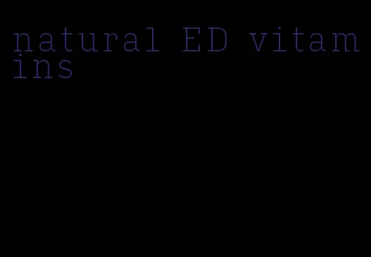 natural ED vitamins