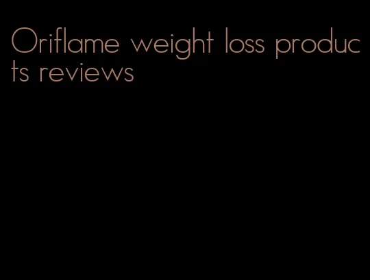 Oriflame weight loss products reviews
