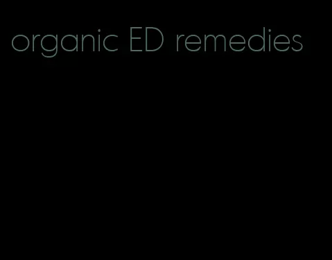 organic ED remedies