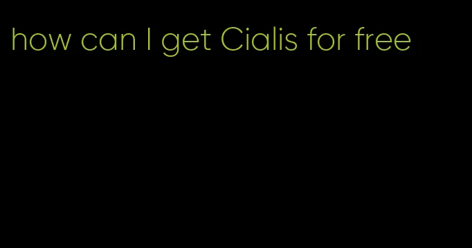 how can I get Cialis for free