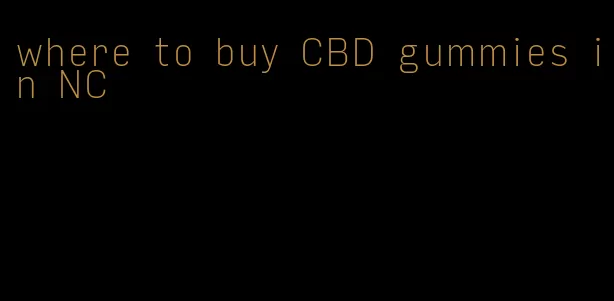 where to buy CBD gummies in NC