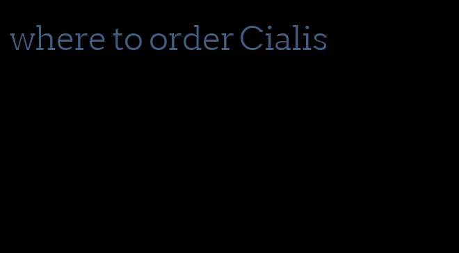 where to order Cialis