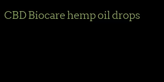 CBD Biocare hemp oil drops
