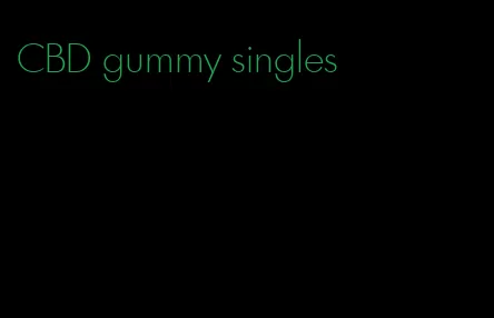 CBD gummy singles