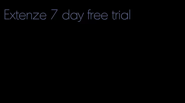 Extenze 7 day free trial
