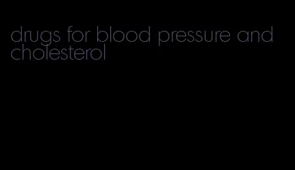 drugs for blood pressure and cholesterol