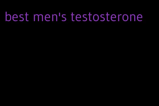 best men's testosterone