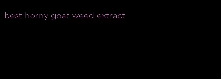 best horny goat weed extract