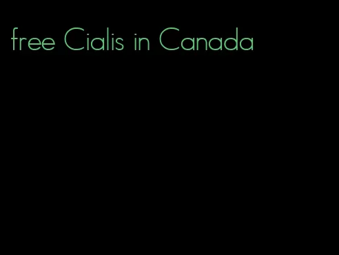 free Cialis in Canada