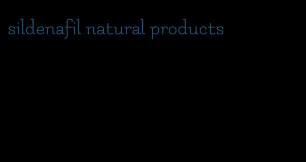 sildenafil natural products