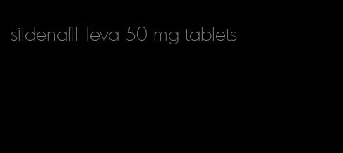 sildenafil Teva 50 mg tablets