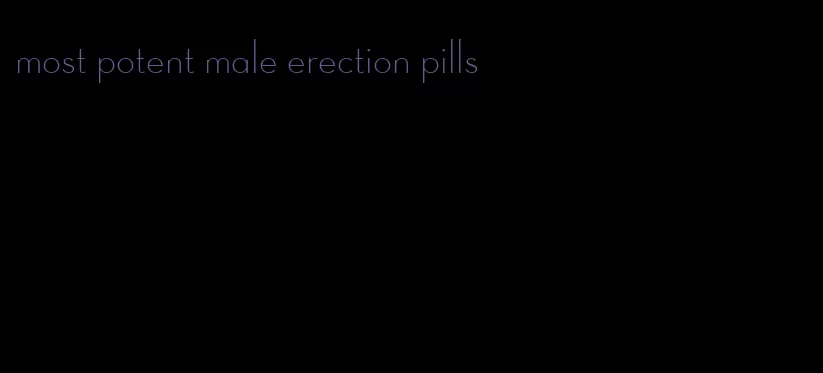 most potent male erection pills