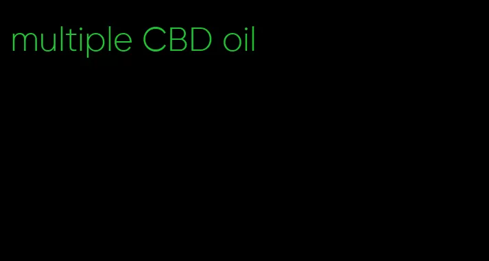 multiple CBD oil