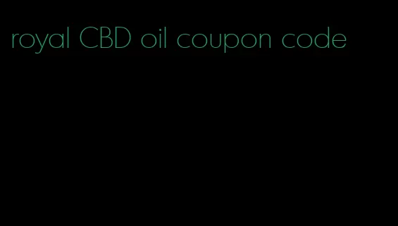 royal CBD oil coupon code