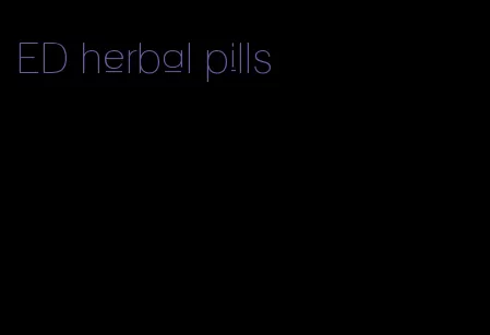 ED herbal pills