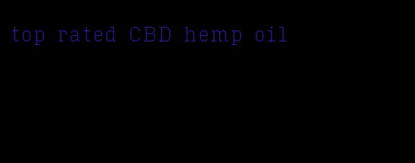 top rated CBD hemp oil