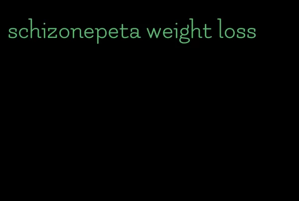 schizonepeta weight loss
